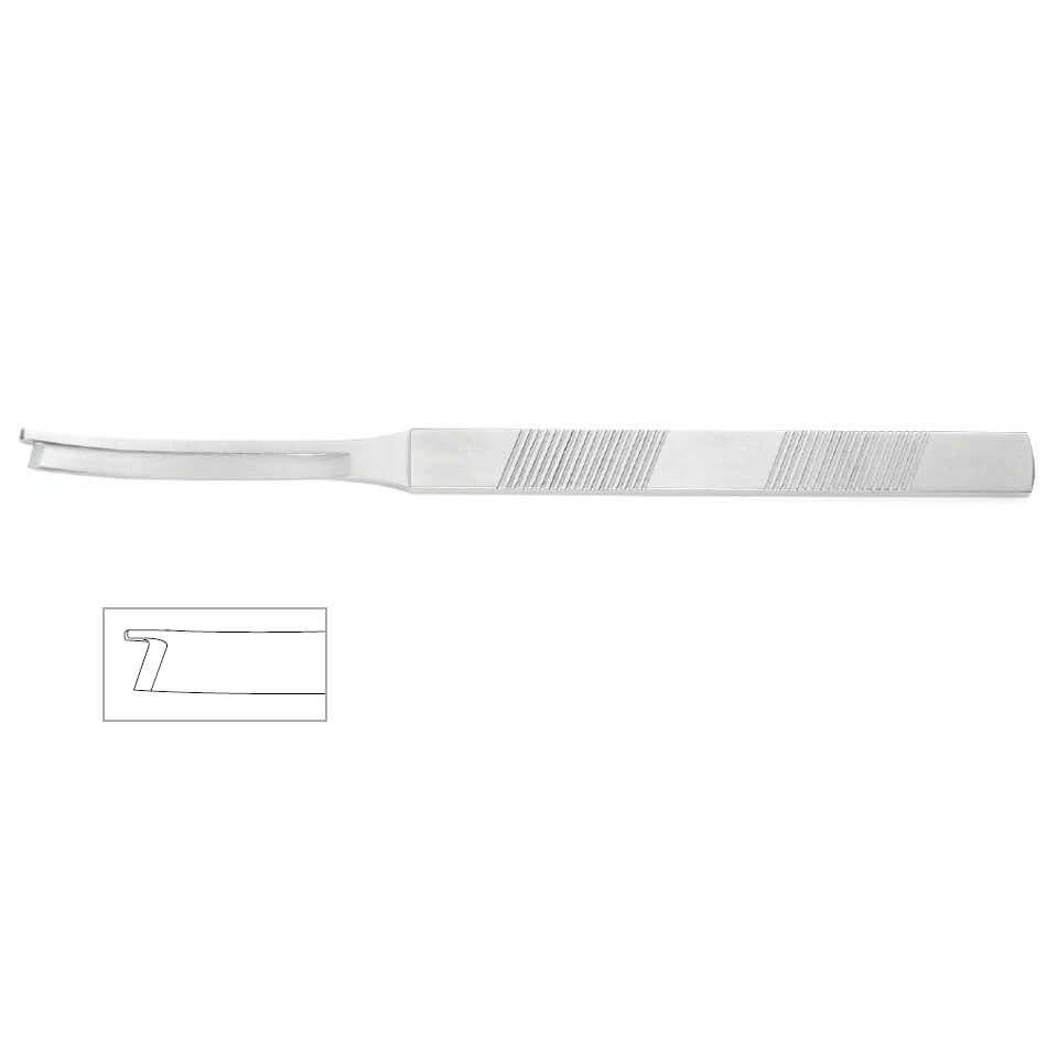 Ristow Osteotome, W/ Guard, 8" (20.0 Cm), Left